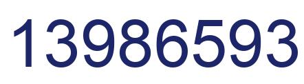 Número 13986593 imagen azul