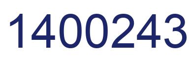 Número 1400243 imagen azul