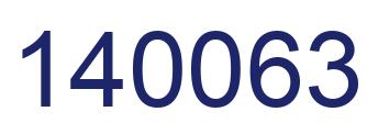 Number 140063 blue image