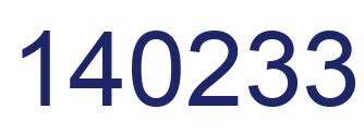 Número 140233 imagen azul