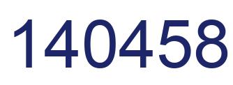 Number 140458 blue image