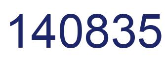 Number 140835 blue image