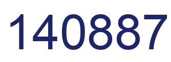 Número 140887 imagen azul