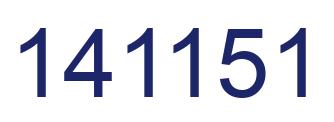 Número 141151 imagen azul