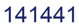 Número 141441 imagen azul