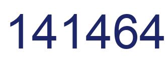 Number 141464 blue image