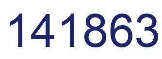 Number 141863 blue image