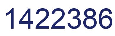 Number 1422386 blue image