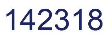 Number 142318 blue image