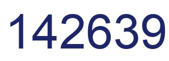 Number 142639 blue image