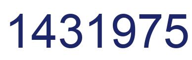 Number 1431975 blue image