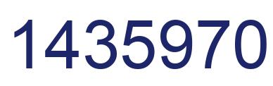 Number 1435970 blue image