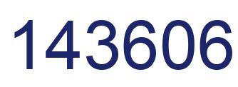 Number 143606 blue image