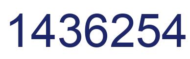 Número 1436254 imagen azul