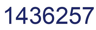 Número 1436257 imagen azul