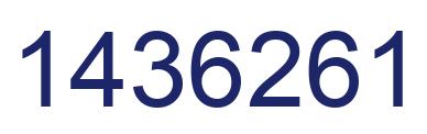Número 1436261 imagen azul