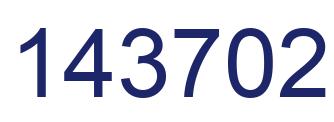 Number 143702 blue image