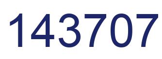 Número 143707 imagen azul