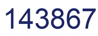 Número 143867 imagen azul