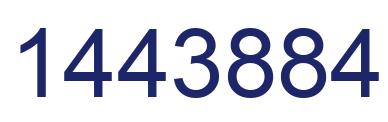 Number 1443884 blue image