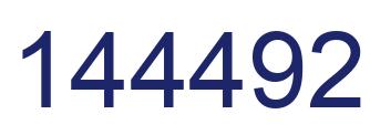 Number 144492 blue image