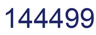 Number 144499 blue image