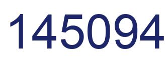 Number 145094 blue image