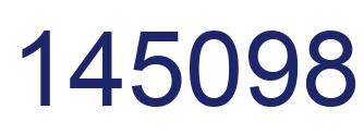 Number 145098 blue image