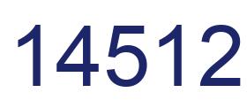 Number 14512 blue image