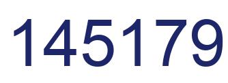 Number 145179 blue image