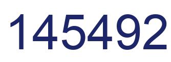 Number 145492 blue image