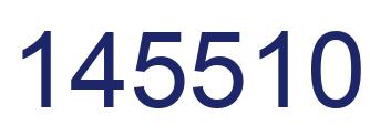 Number 145510 blue image