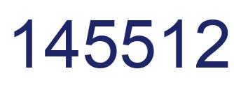 Number 145512 blue image