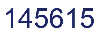 Número 145615 imagen azul
