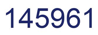 Number 145961 blue image
