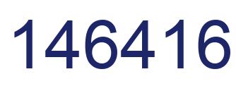 Number 146416 blue image