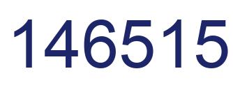 Number 146515 blue image