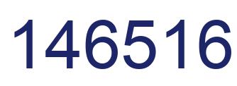 Number 146516 blue image