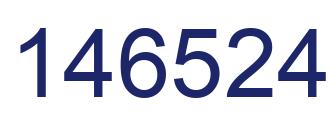 Number 146524 blue image