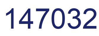 Number 147032 blue image