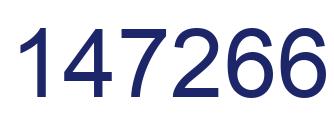 Number 147266 blue image