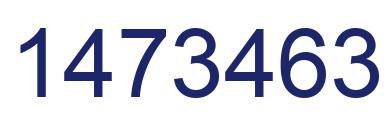 Number 1473463 blue image