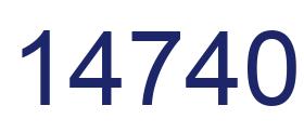 Número 14740 imagen azul