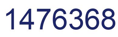 Número 1476368 imagen azul
