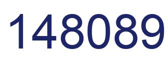 Number 148089 blue image