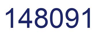 Number 148091 blue image