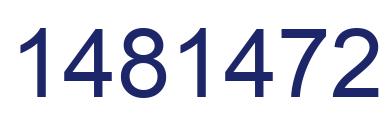Número 1481472 imagen azul