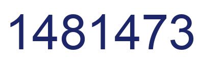 Número 1481473 imagen azul