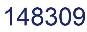 Number 148309 blue image
