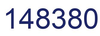 Number 148380 blue image